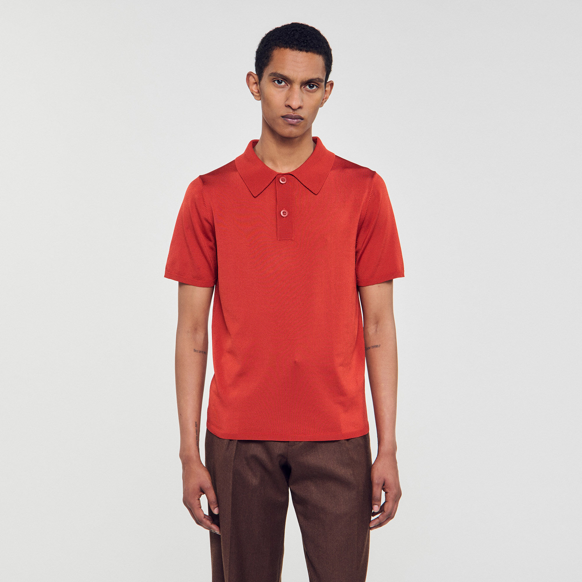 Polo de manga corta de punto