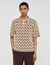 Camisa cárdigan de jacquard cuerda
