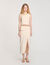 Top corto de punto con collar