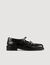 Zapatos derby abiertos con hebillas