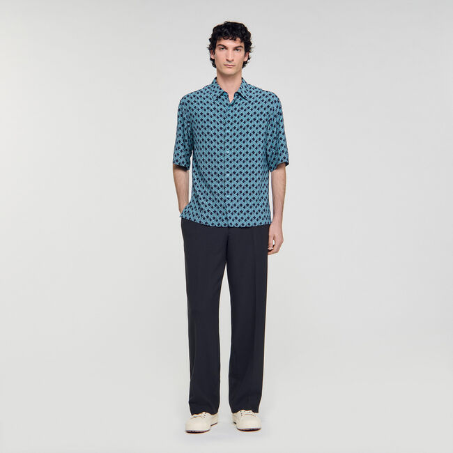 Camisa con estampado de cuerda