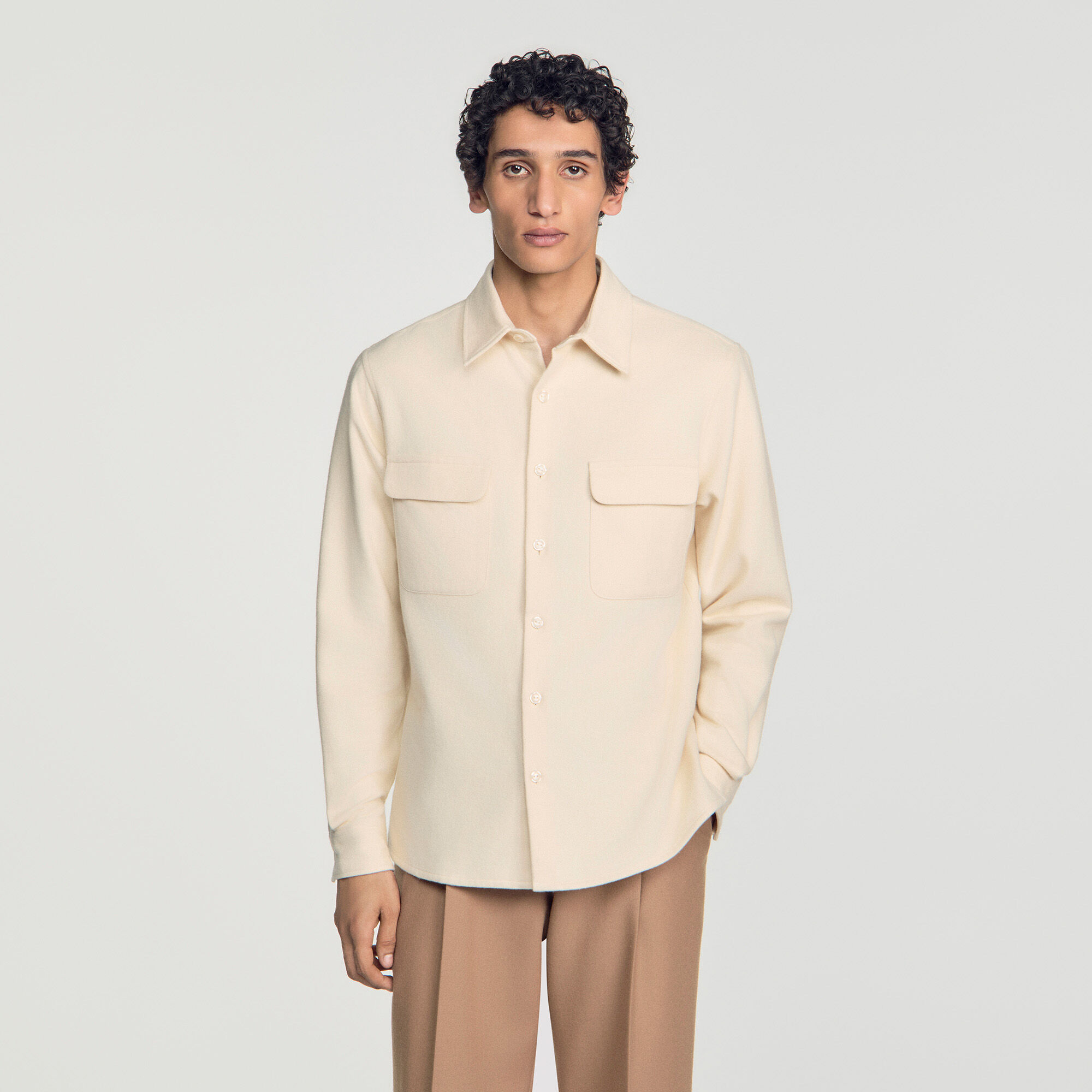 Camisa de franela de algod&oacute;n - Hombre | Sandro