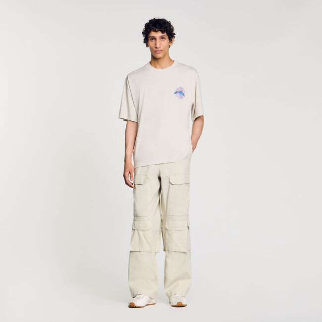 Camiseta con estampado de sol