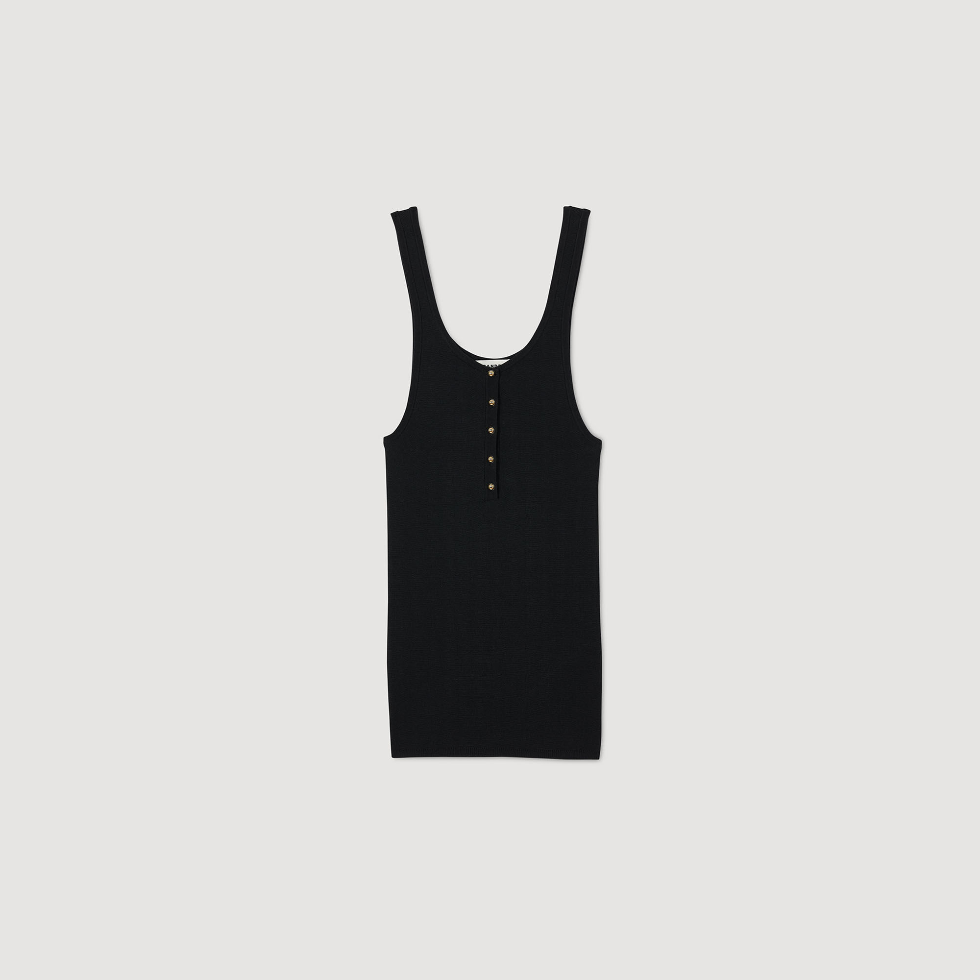 Camiseta de tirantes de canalé