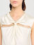 Vestido largo satinado con strass