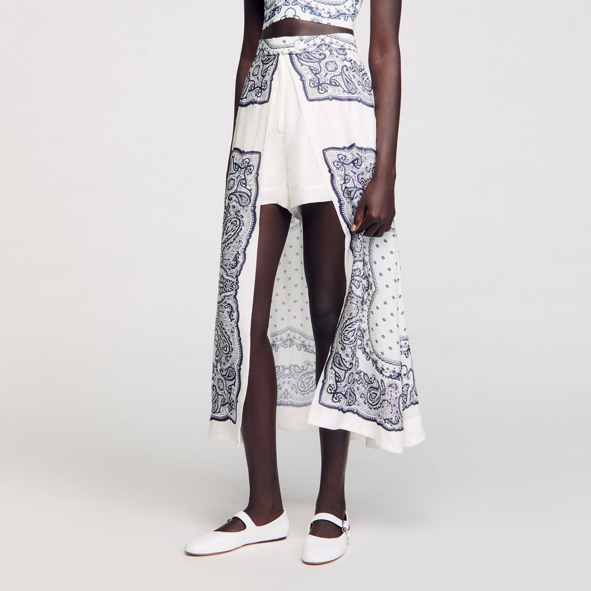 Falda pantalón estampado bandana