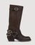 Botas de cuero con hebillas