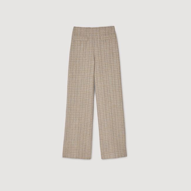 Pantalón recto de tweed