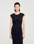 Vestido largo drapeado