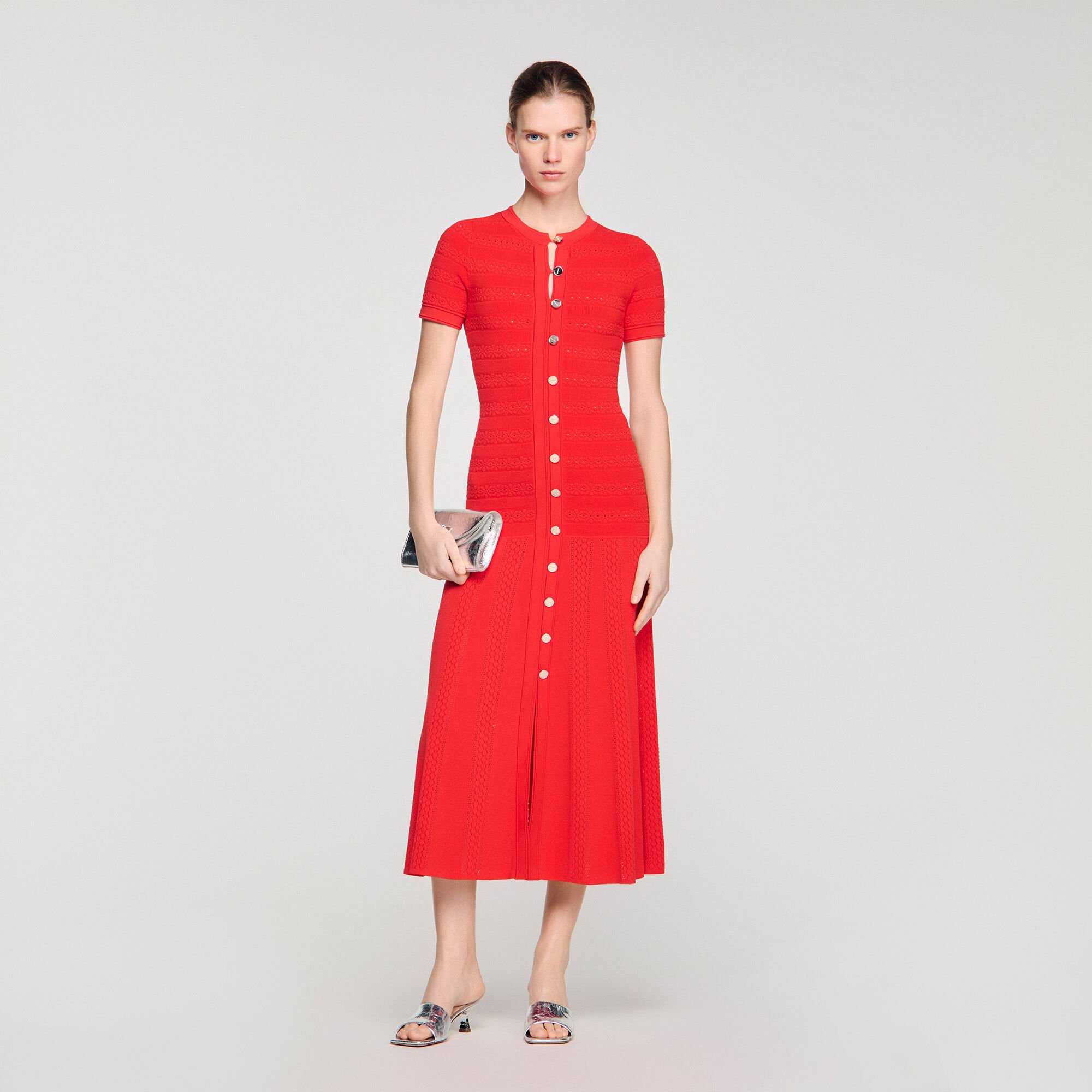 Vestido largo de punto