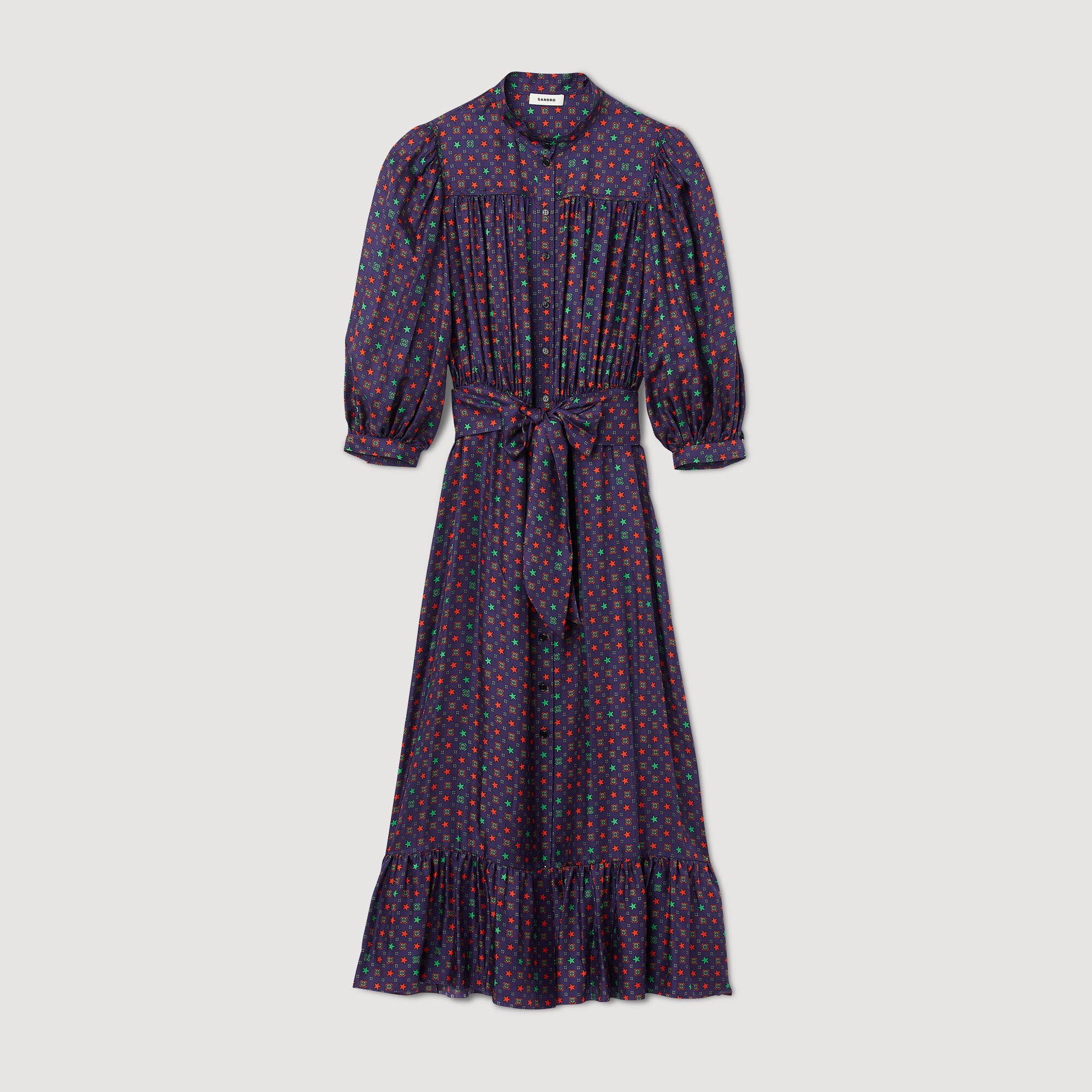 Vestido midi estampado