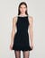 Vestido corto con pedrería