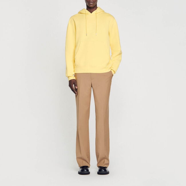 Sudadera hombre bordado algodón orgánico