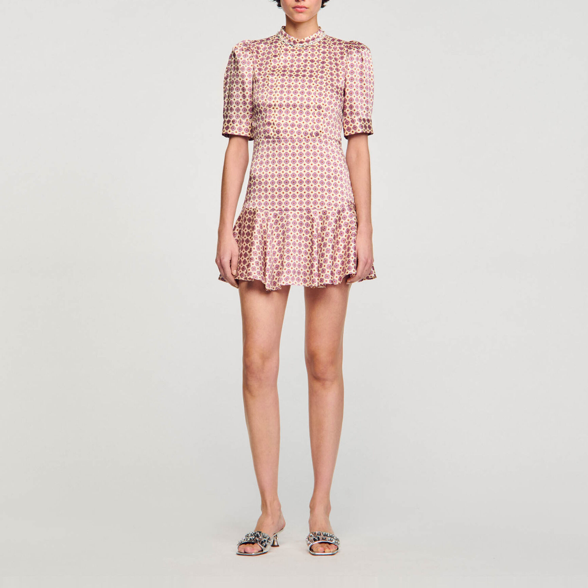 Vestido corto estampado