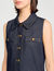 Vestido corto de denim