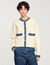 Cárdigan con detalles denim