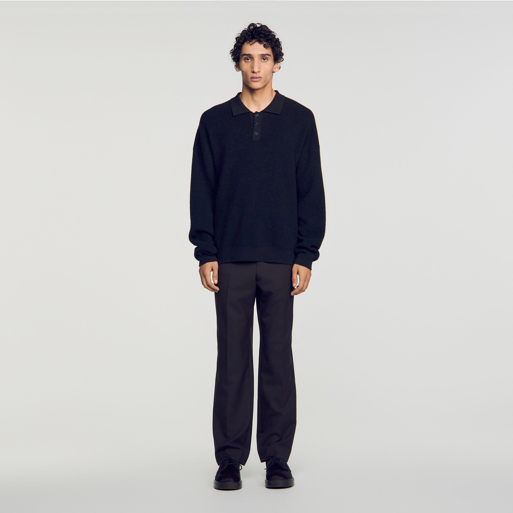Polo de canal&eacute; de alpaca - Mixte | Sandro