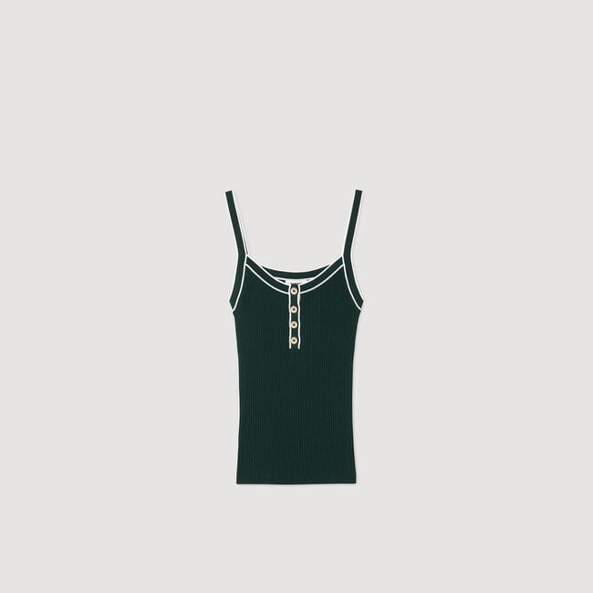 Camiseta de tirantes bicolor