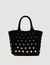 Bolso de crochet con perlas