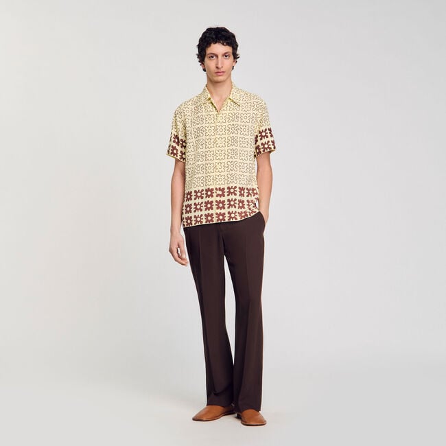 Camisa con estampado floral