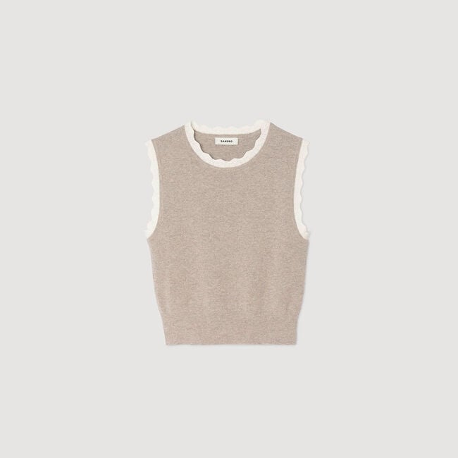 Jersey de punto con cuello alto