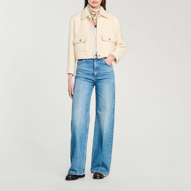 Chaqueta corta de tweed