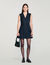 Vestido corto sastre con strass