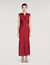 Vestido largo con cuello en V