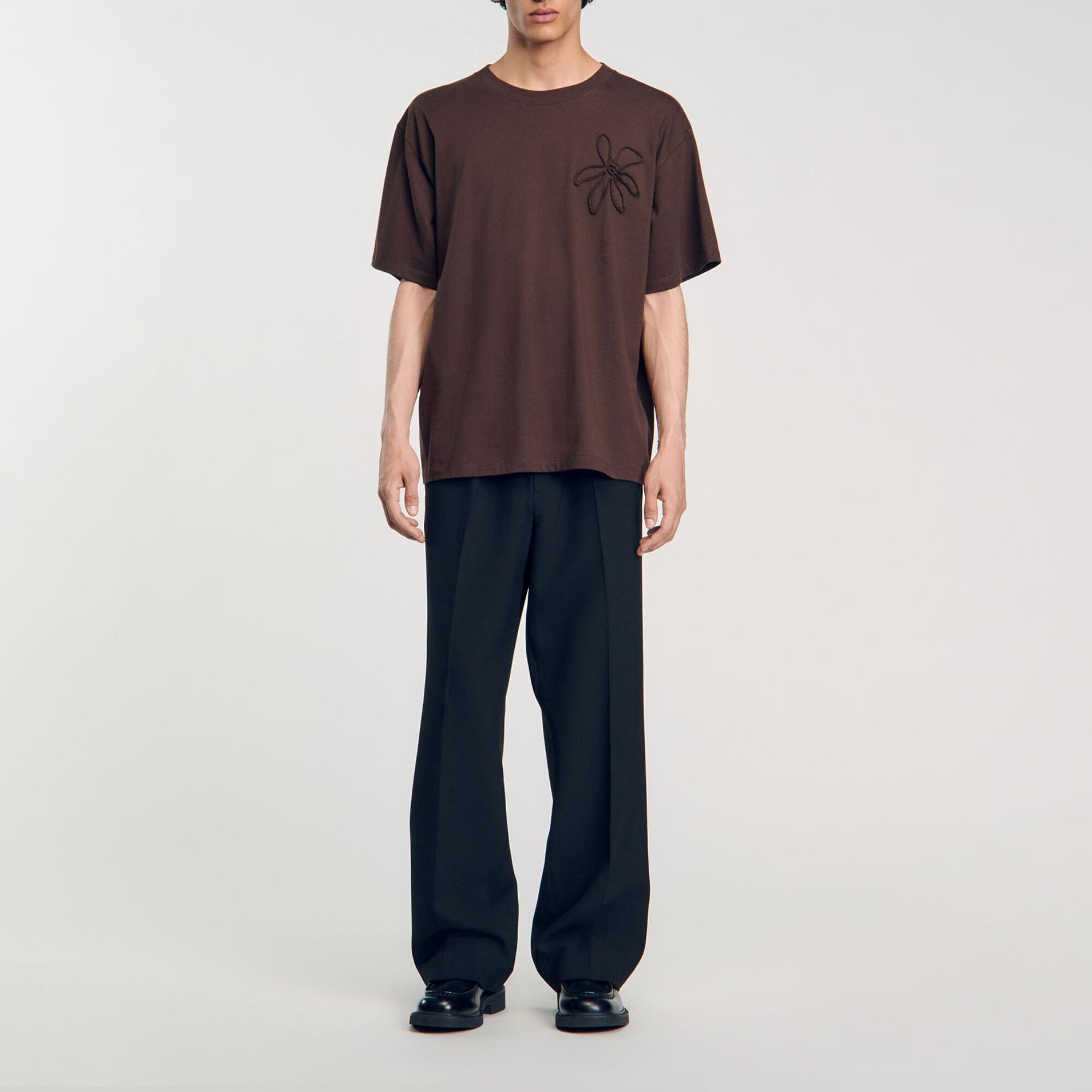 Camiseta oversize flor