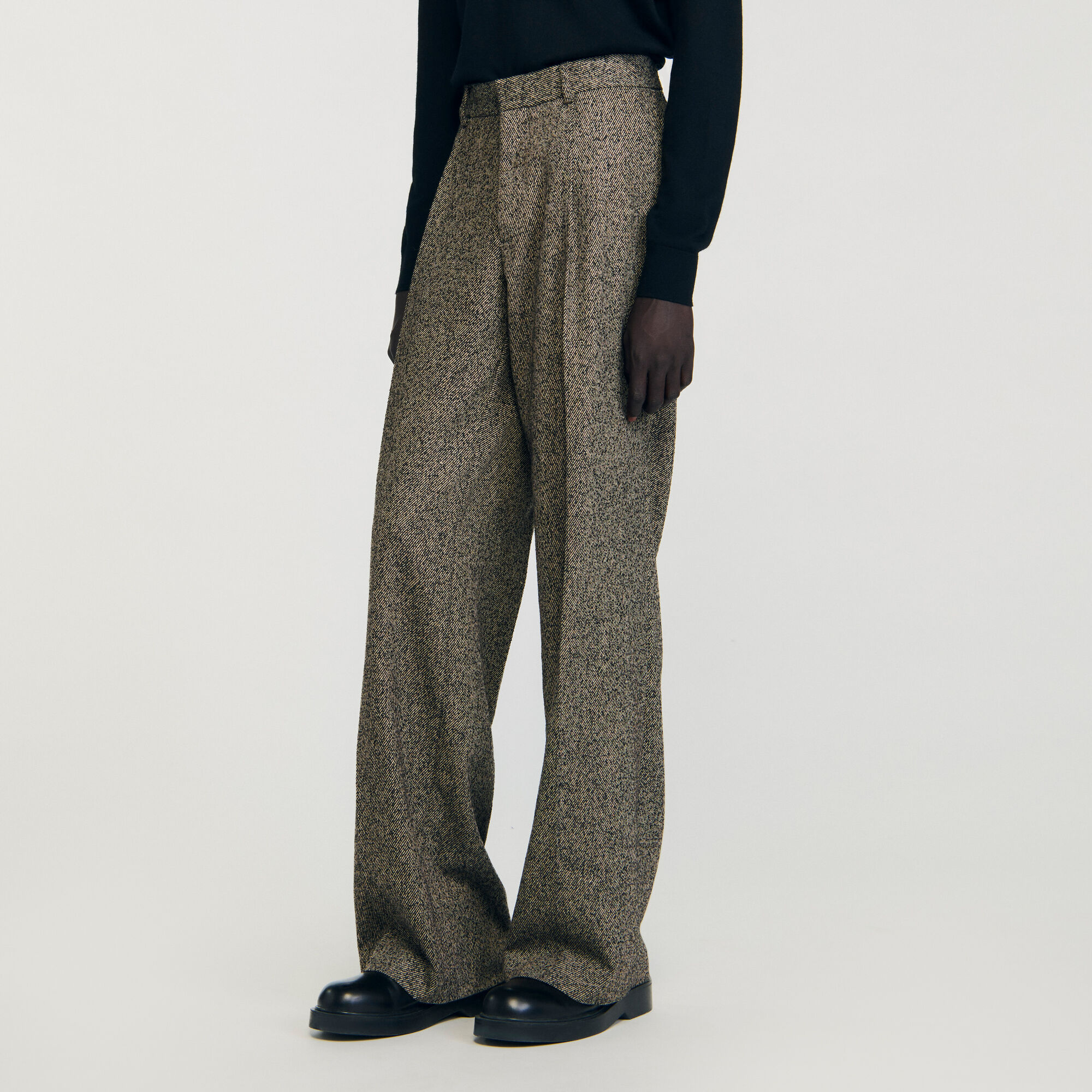 Pantalón ancho de traje
