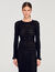 Vestido largo de punto con strass