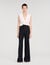Pantalón de traje banda satinada