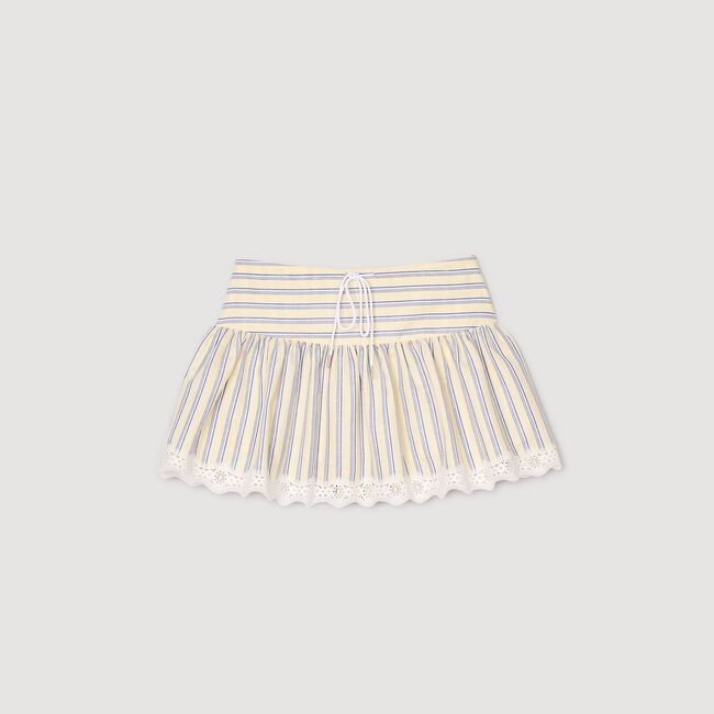 Falda pantalón a rayas