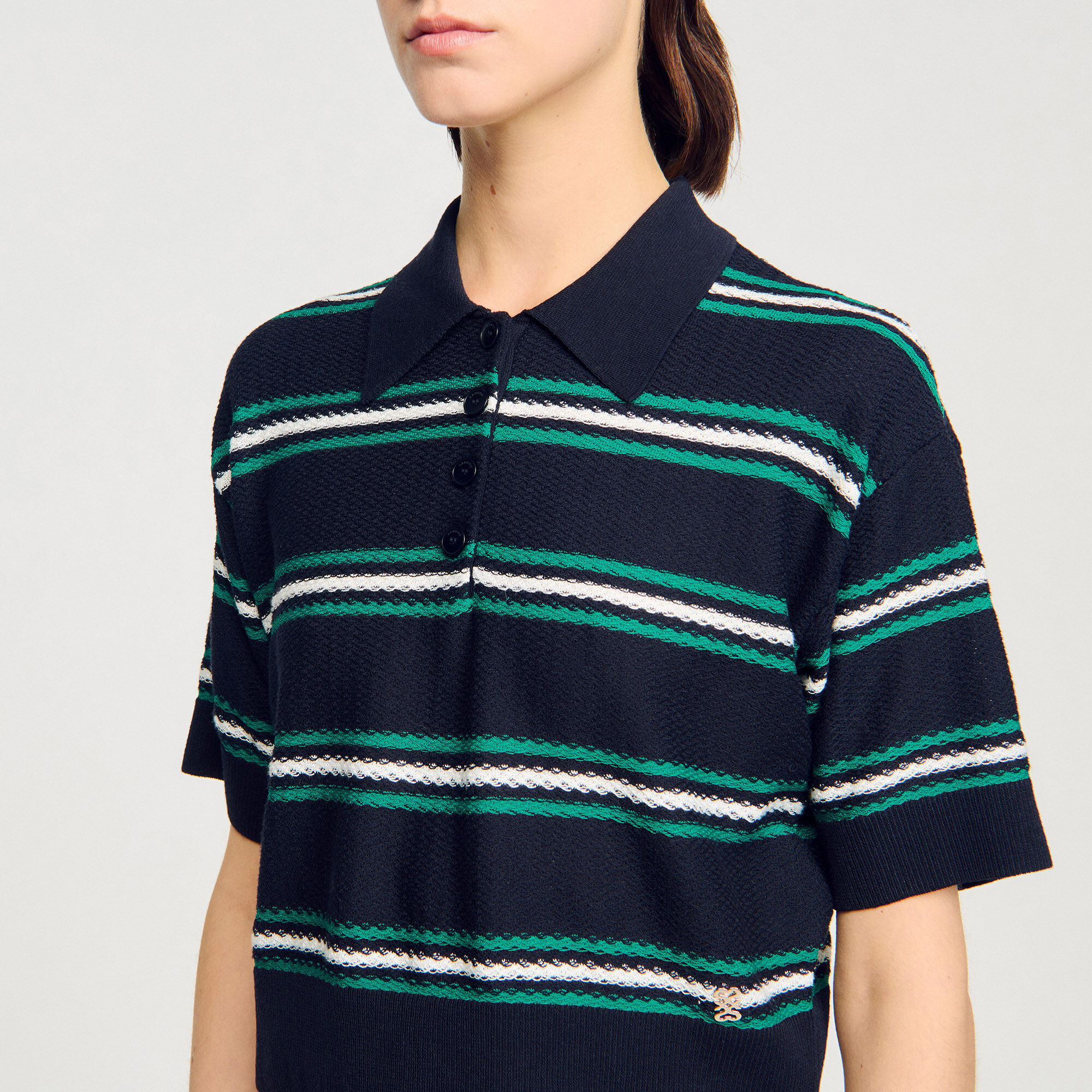 Jersey con cuello de polo
