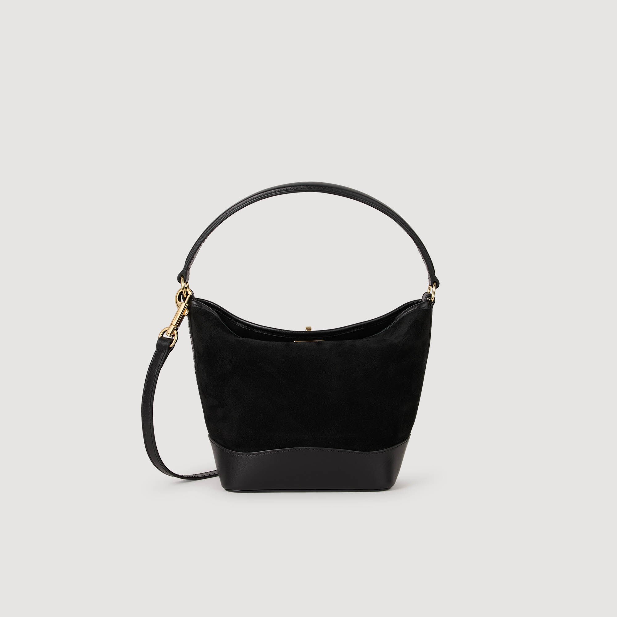 Bolso saca TANGOSO de ante y cuero