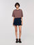 Camiseta a rayas y strass