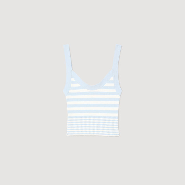 Camiseta de tirantes punto a rayas
