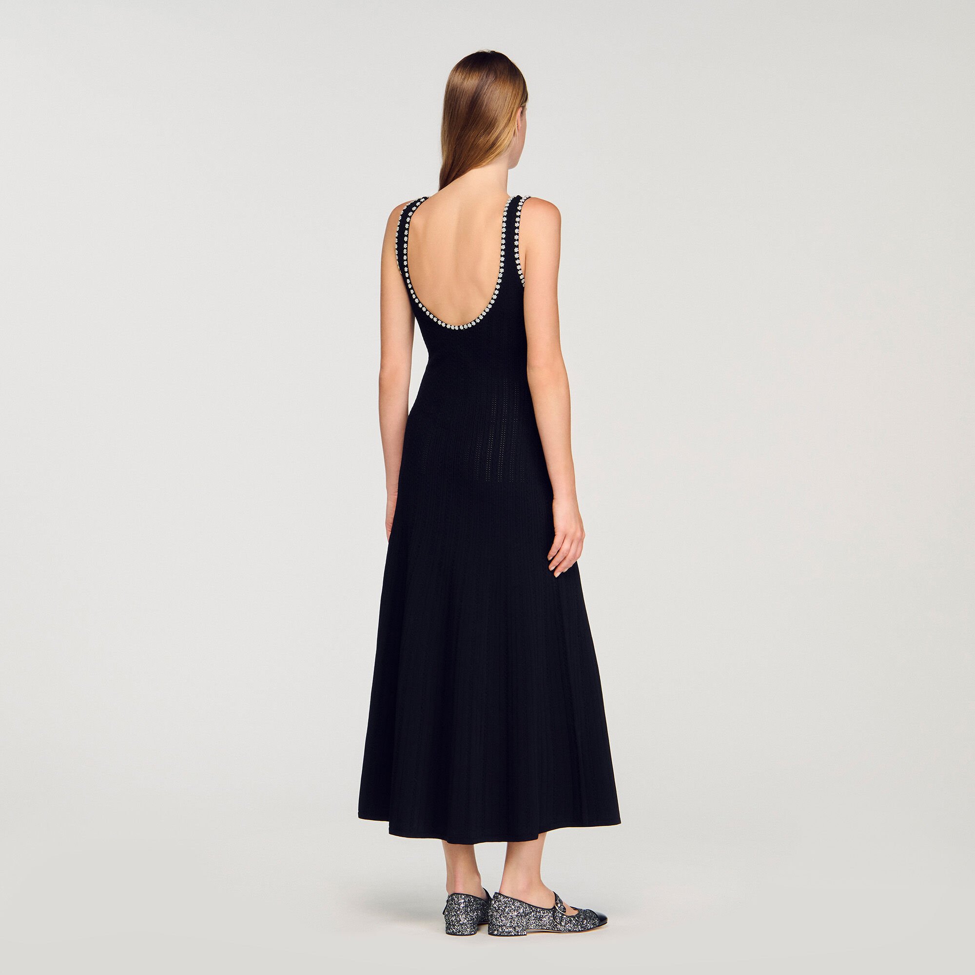 Vestido largo con pedrería