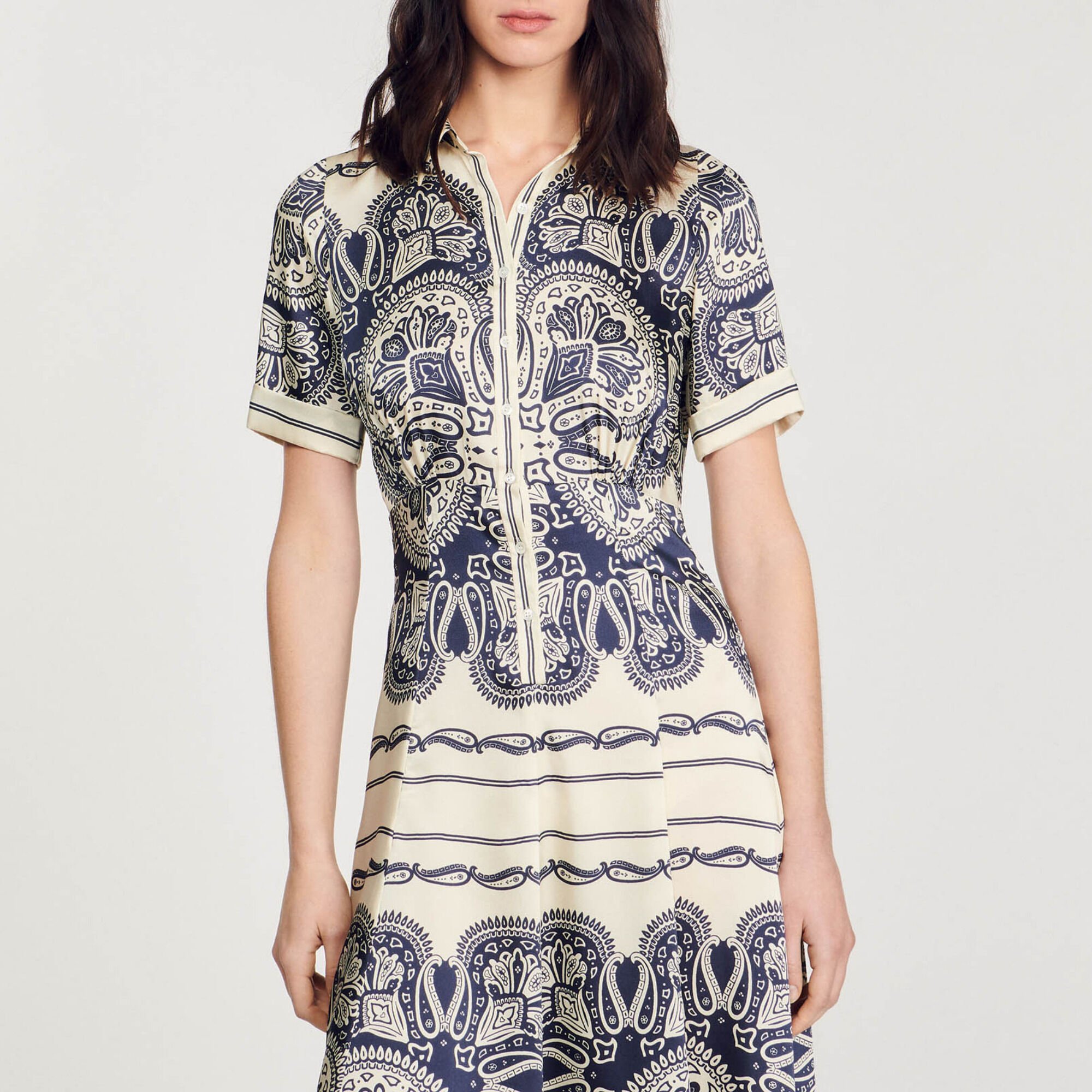 Vestido largo estampado