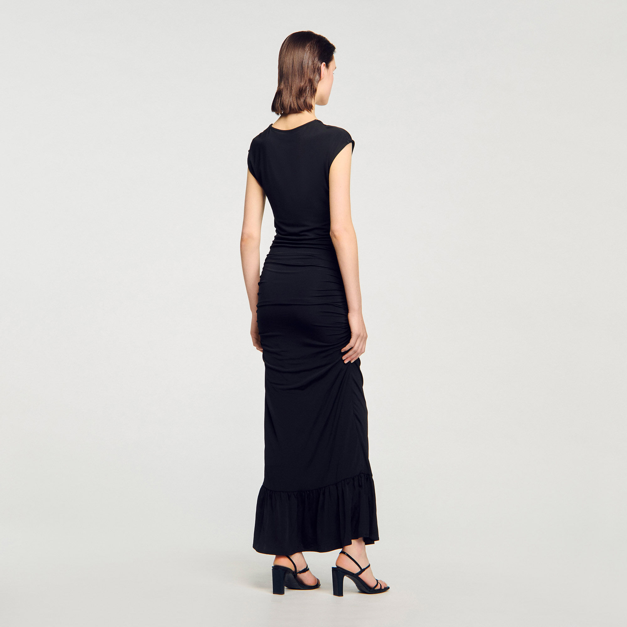 Vestido largo drapeado