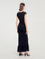 Vestido largo drapeado