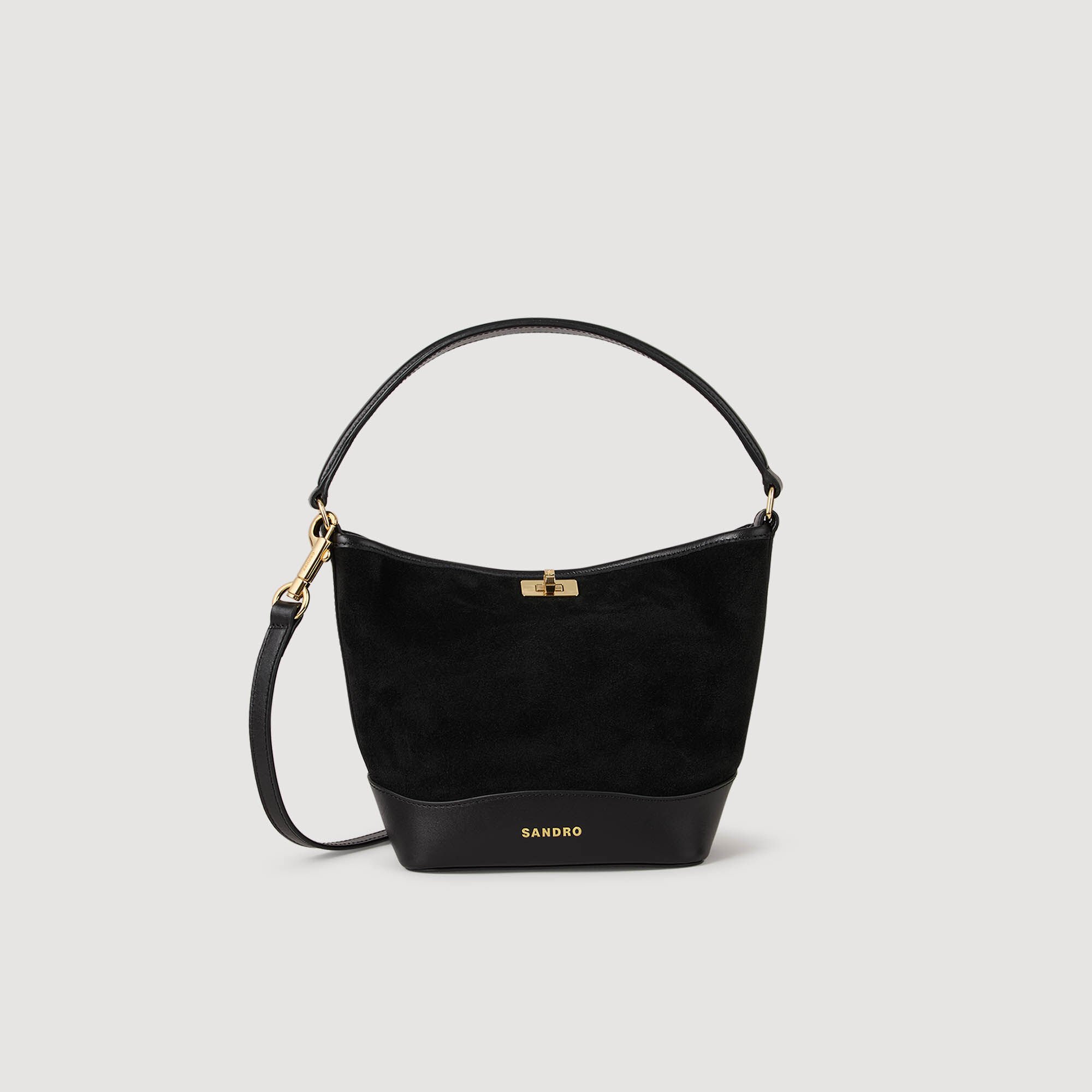 Bolso saca TANGOSO de ante y cuero
