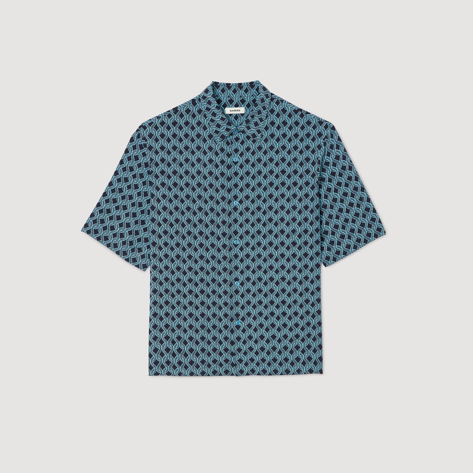 Camisa con estampado de cuerda