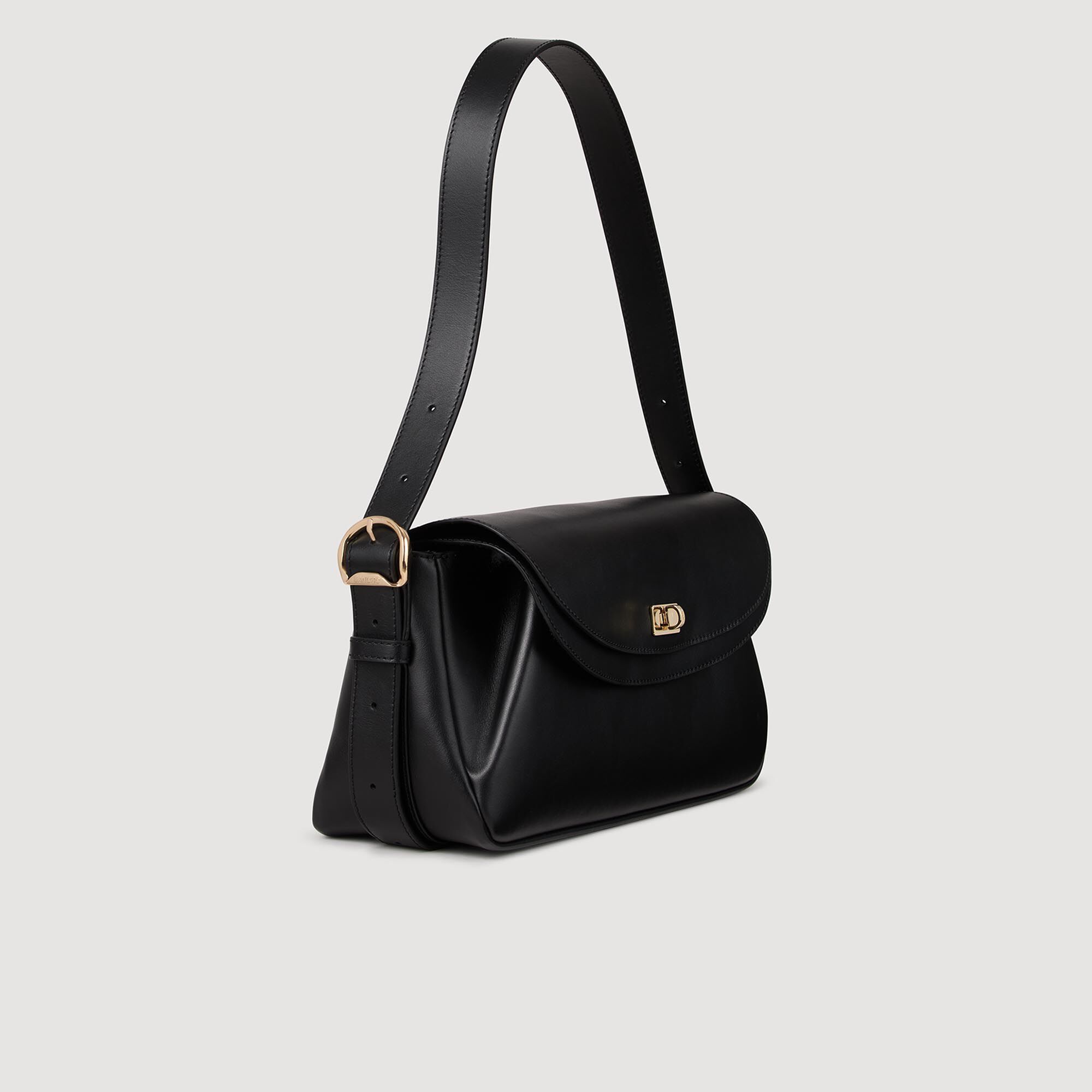 Bolso de cuero liso Le Mambo
