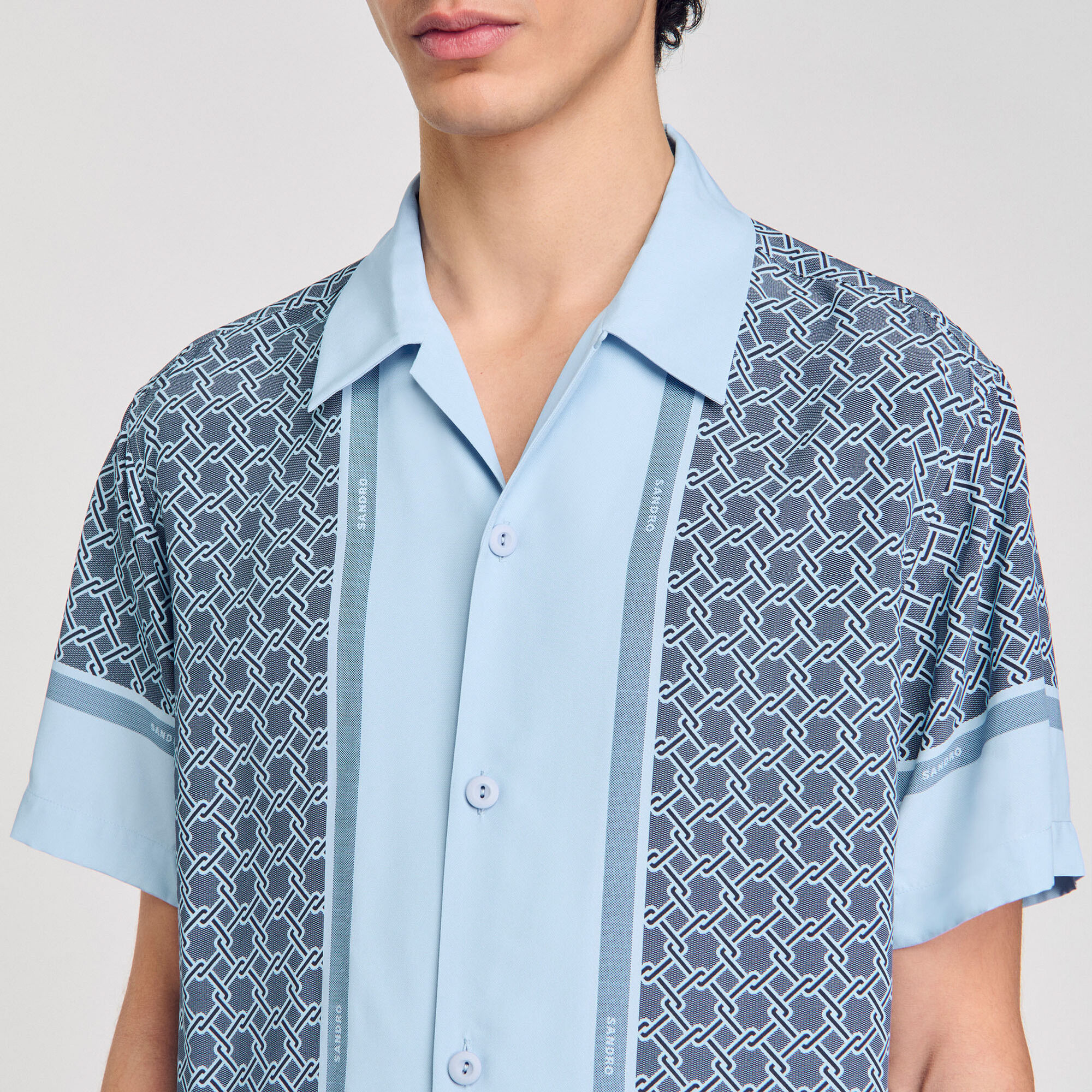 Camisa estampada de manga corta - Hombre | Sandro