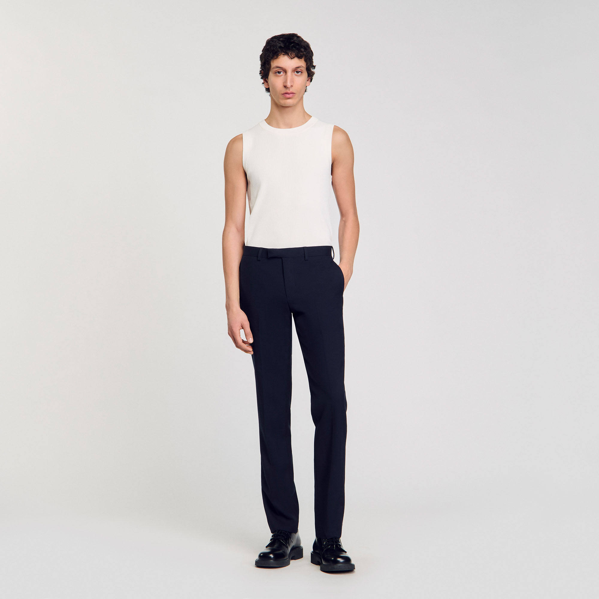 Pantalón de traje de lana