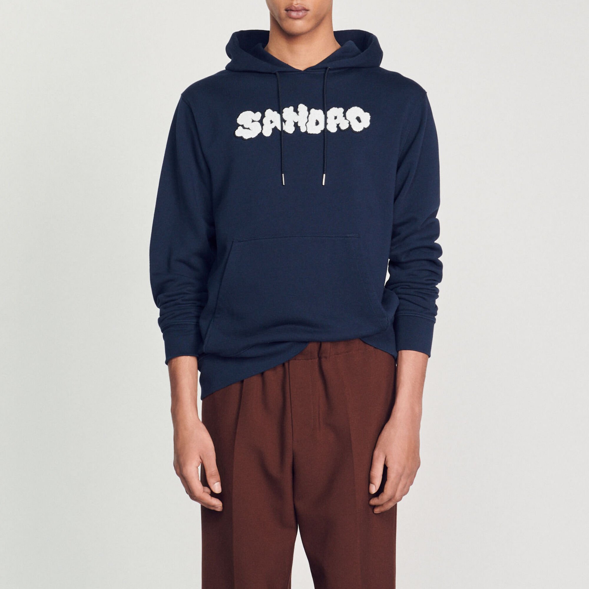 Sudadera con capucha con bordado Sandro