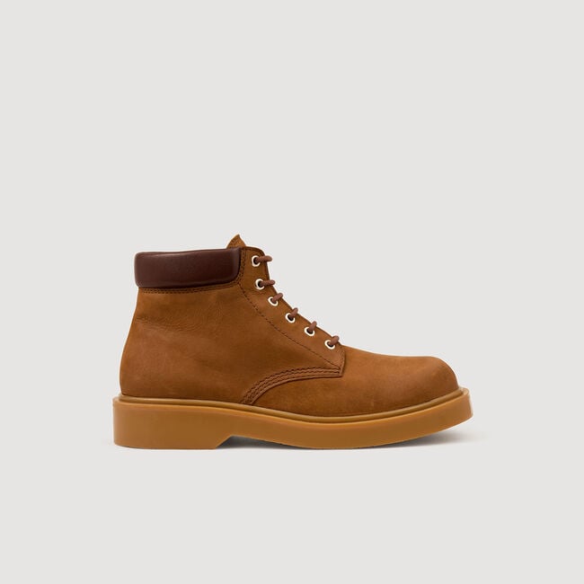 Botines de nobuk y cuero