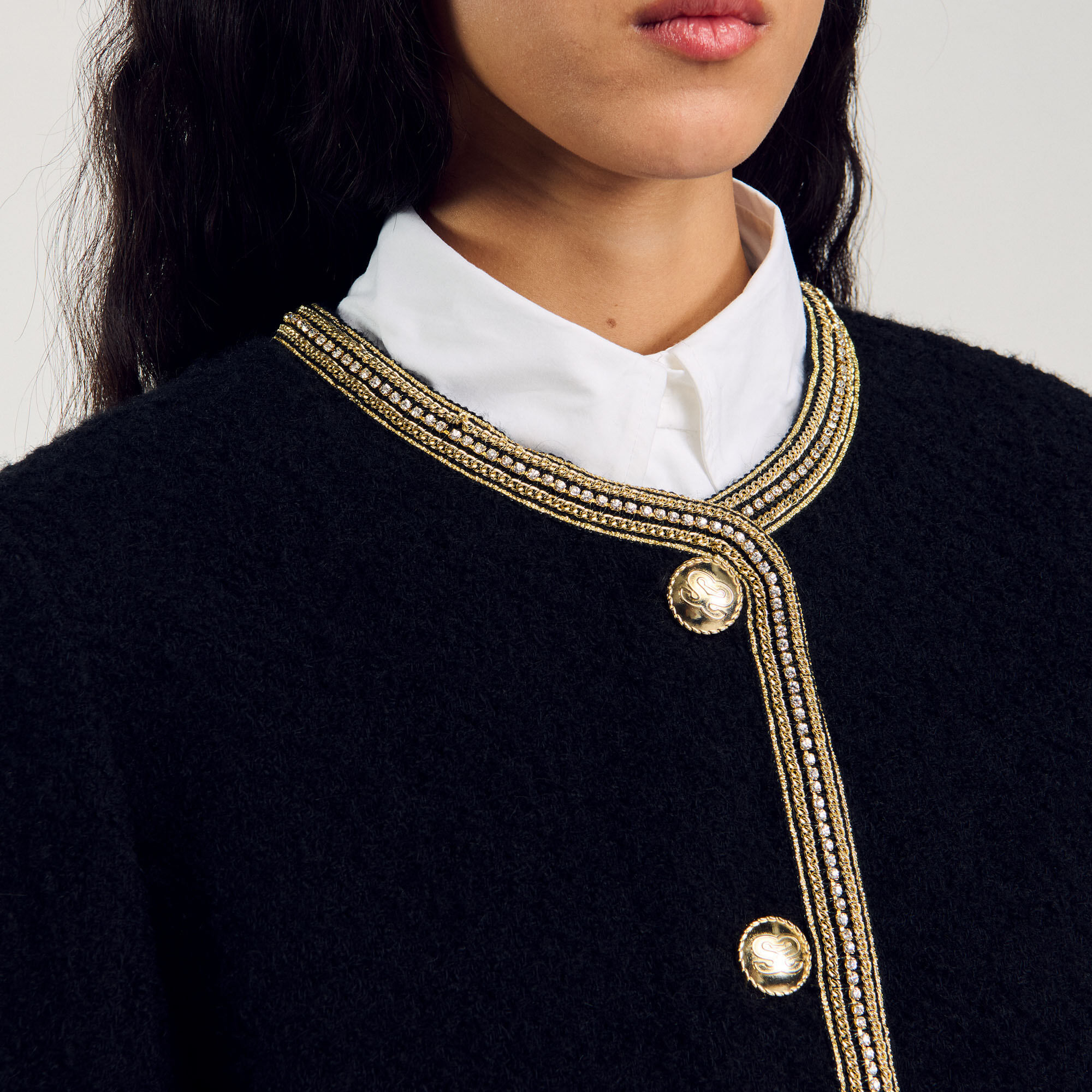 Chaqueta corta de tweed