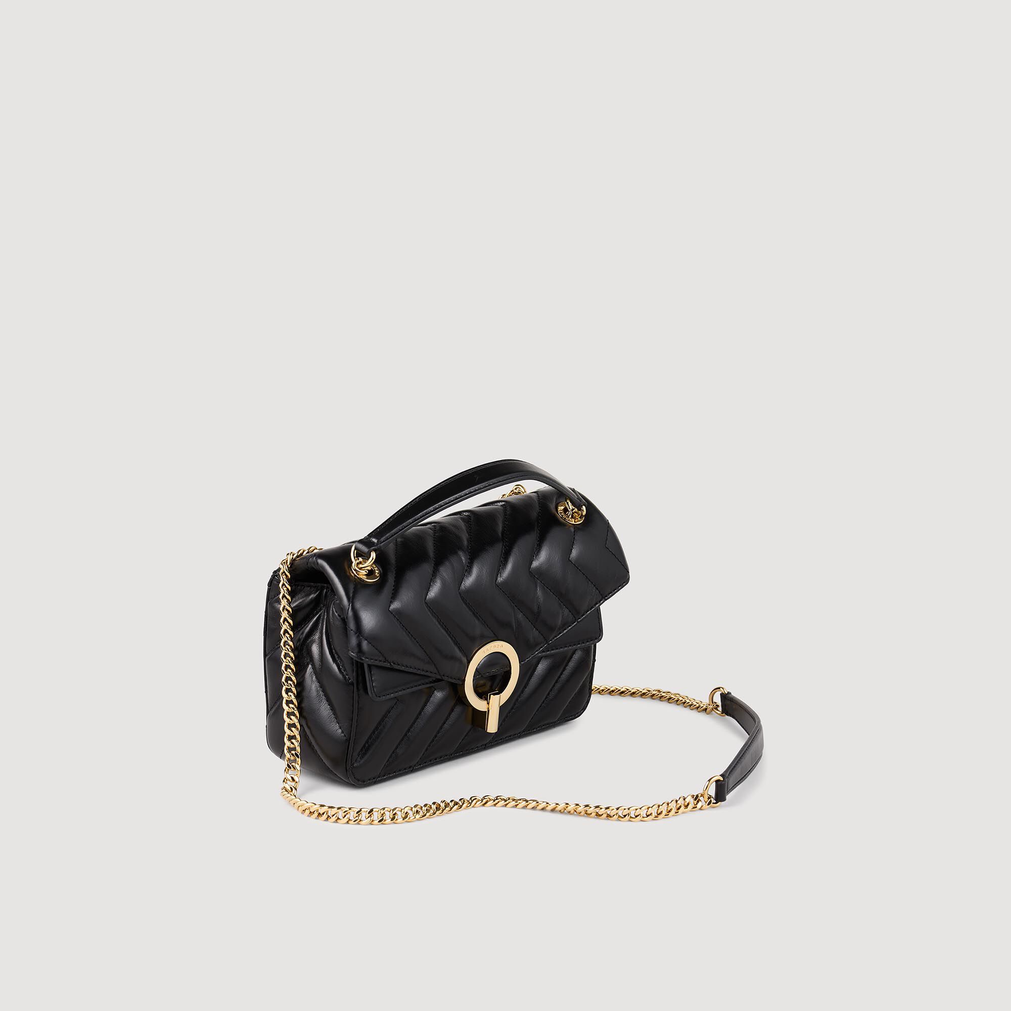 Bolso pequeño de cuero liso Yza